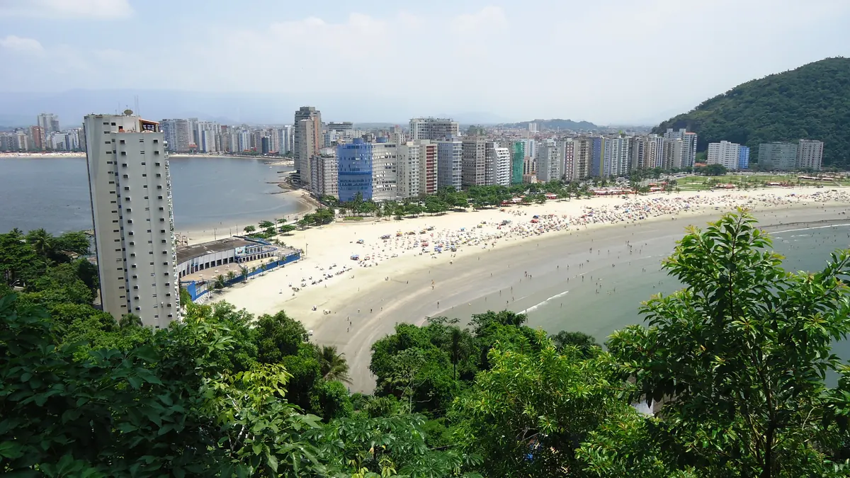 Vista de São Vicente para página de administradora de condomínios